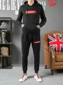 hombre sportswear louis vuitton tracksuits chandal sweatshirt supreme black 100194